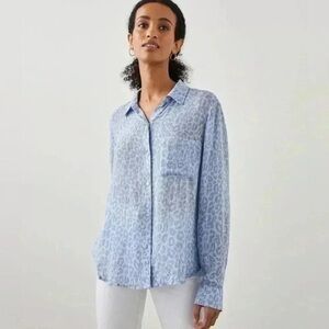 Rails Gray Animal Print Shirt